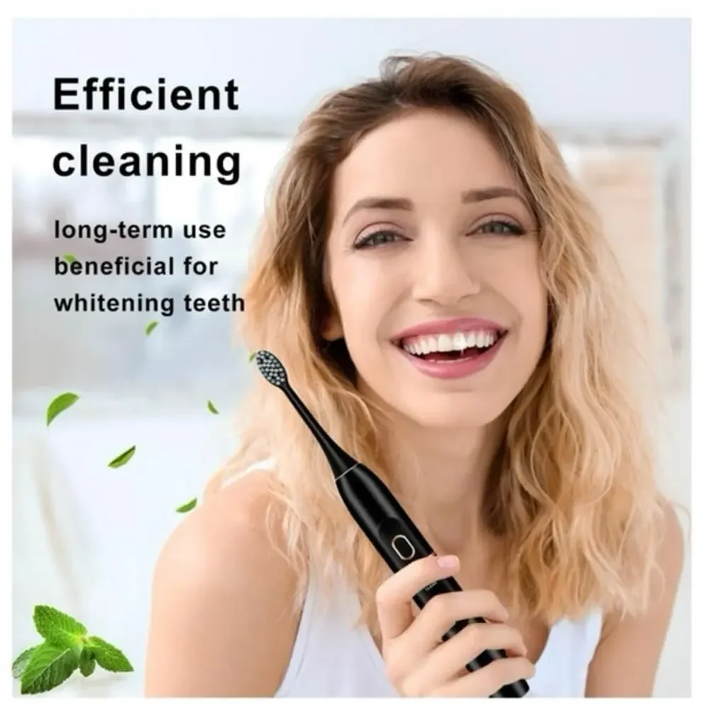 Kingheroes C2 Pro Sonic Electric Toothbrush Rechargeable 4 Modes Timer New